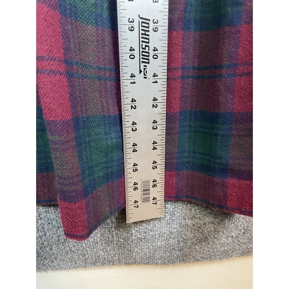 Ventage Walker & Lane Plaid Corduroy Pinafore Dress Size 12 - Picture 6 of 11